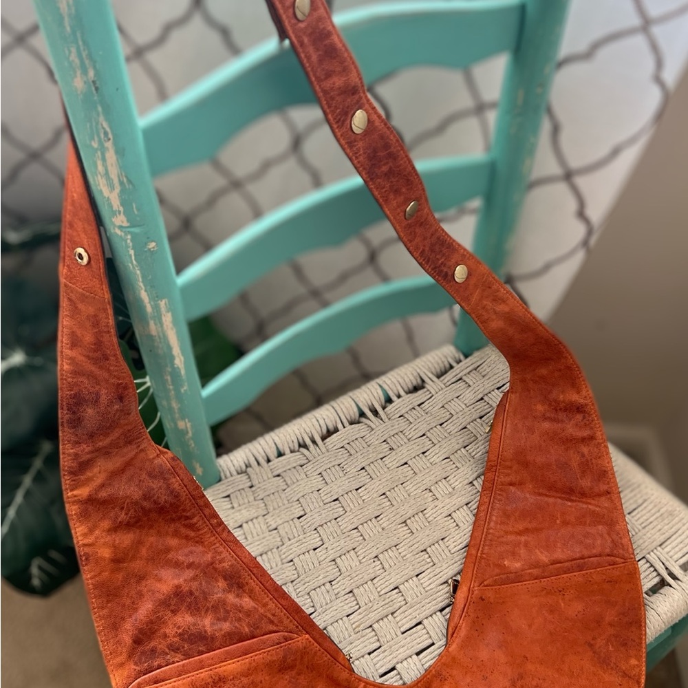 Stylish Brown and Gray Reversible Leather Women's Crossbody Bag